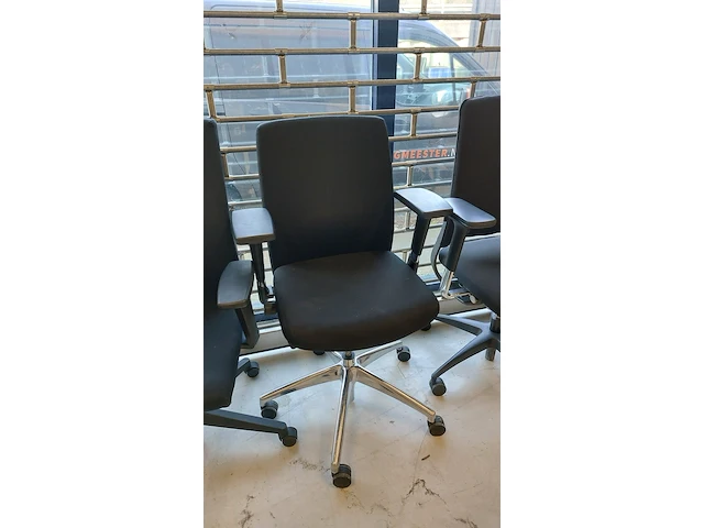 10x bureaustoelen arabert en bnz, ergonomisch, zwart - afbeelding 5 van  10