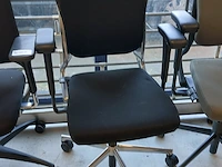 10x bureaustoelen arabert en bnz, ergonomisch, zwart - afbeelding 7 van  10