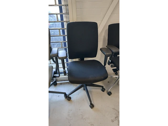 10x bureaustoelen arabert en bnz, ergonomisch, zwart - afbeelding 9 van  10