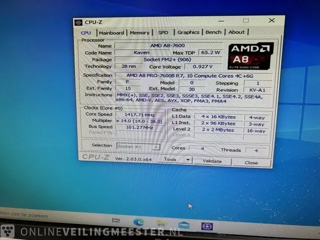 10x computer lenovo, thinkcentre m79 incl. monitoren , zwart - afbeelding 3 van  13