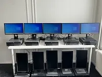 10x computer lenovo, thinkcentre m79 incl. monitoren , zwart