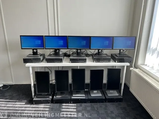 10x computer lenovo, thinkcentre m79 incl. monitoren , zwart - afbeelding 6 van  13