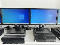 10x computer lenovo, thinkcentre m79 incl. monitoren , zwart - afbeelding 8 van  13