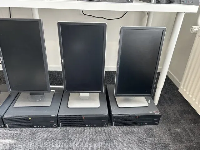 10x computer lenovo, thinkcentre m79 incl. monitoren , zwart - afbeelding 12 van  13