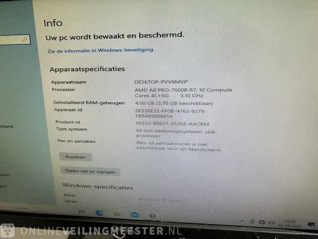 10x computer lenovo, thinkcentre m79 incl. monitoren , zwart - afbeelding 13 van  13