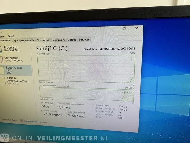 10x computer lenovo, thinkcentre m79 incl. monitoren , zwart - afbeelding 8 van  9