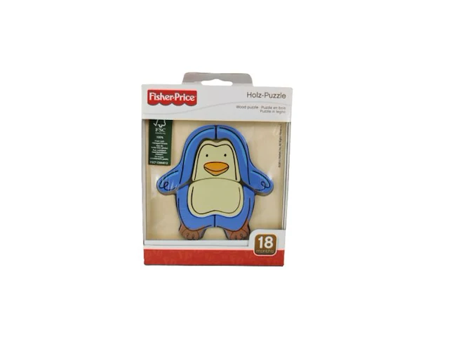10x fisher price houten puzzel pinguin - afbeelding 2 van  3