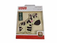 10x fisher price houten puzzel zebra - afbeelding 1 van  3