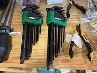 10x gereedschap w.o. stiftsleutelset, kniptang wiha - afbeelding 2 van  5