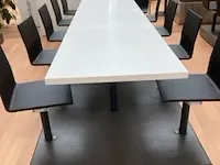 10x kantinetafel op plateau voorzien van stoelen - afbeelding 2 van  6