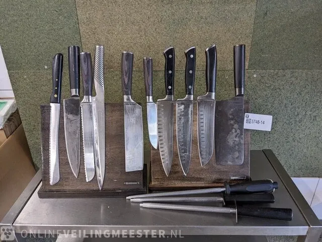 10x keukenmes en 3x messenslijper o.a. herman - afbeelding 1 van  8