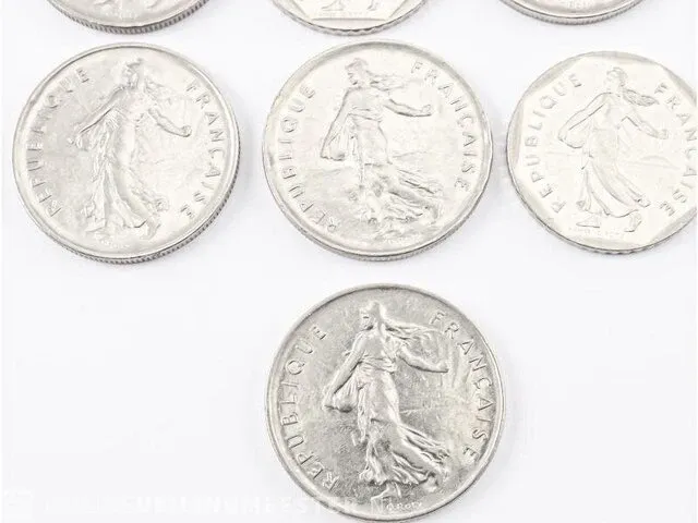 10x munten frankrijk - afbeelding 4 van  8