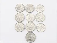 10x munten frankrijk - afbeelding 5 van  8
