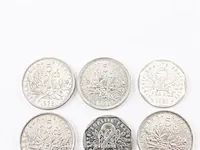 10x munten frankrijk - afbeelding 6 van  8