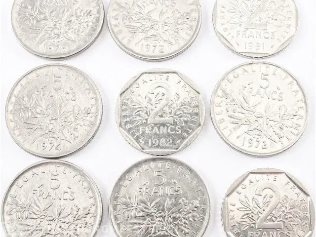 10x munten frankrijk - afbeelding 7 van  8