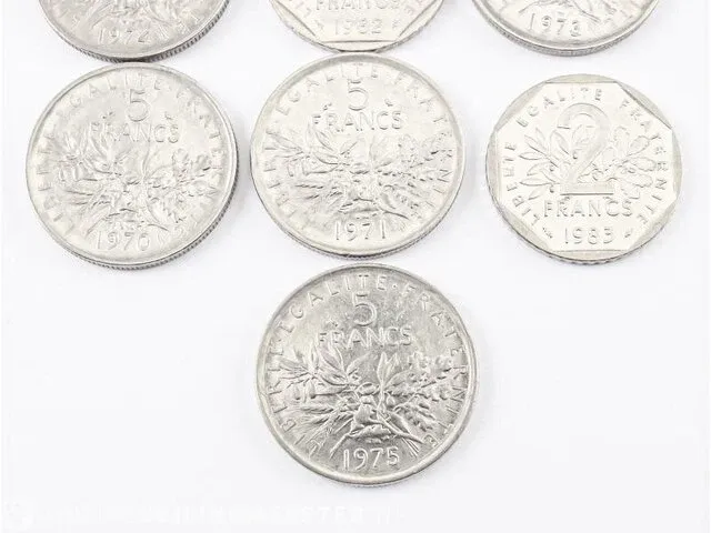 10x munten frankrijk - afbeelding 8 van  8