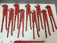(10x) pijptang - 1” - chrome-vanadium - afbeelding 2 van  6