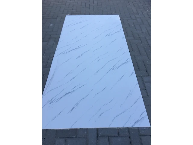 10x pvc panelen, marmeren look - afbeelding 1 van  3