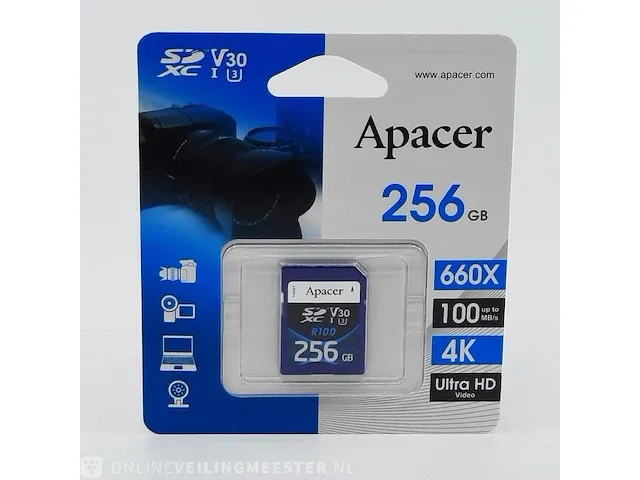 10x sd kaart apacer, 256gb v30 - afbeelding 1 van  6