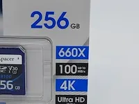 10x sd kaart apacer, 256gb v30 - afbeelding 4 van  6