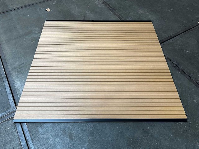 10x triple rhombus eiken composiet schutting inclusief tuinpalen (18,7 mtr) - afbeelding 3 van  7