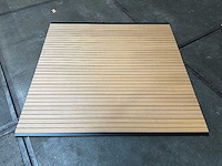 10x triple rhombus eiken composiet schutting inclusief tuinpalen (18,7 mtr) - afbeelding 3 van  7