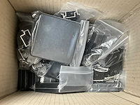 10x triple rhombus eiken composiet schutting inclusief tuinpalen (18,7 mtr) - afbeelding 6 van  7