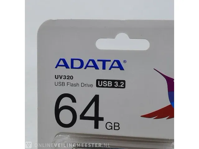 10x usb stick adata, uv320 64gb usb 3.2 flash drive - afbeelding 2 van  6