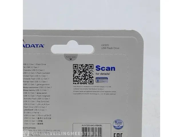 10x usb stick adata, uv320 64gb usb 3.2 flash drive - afbeelding 4 van  6