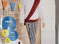 10x verkleedkostuum - piraat - 4 delig - maat m ( 48/50)