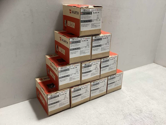 (10x) wurth schroeven 4x60/ 34 (2500 stuks) - afbeelding 2 van  3