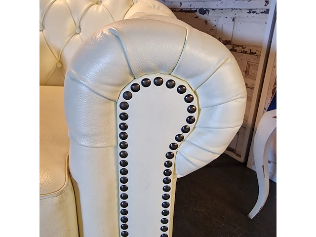 1+1 zits chesterfield, melbourne, creme - afbeelding 10 van  10