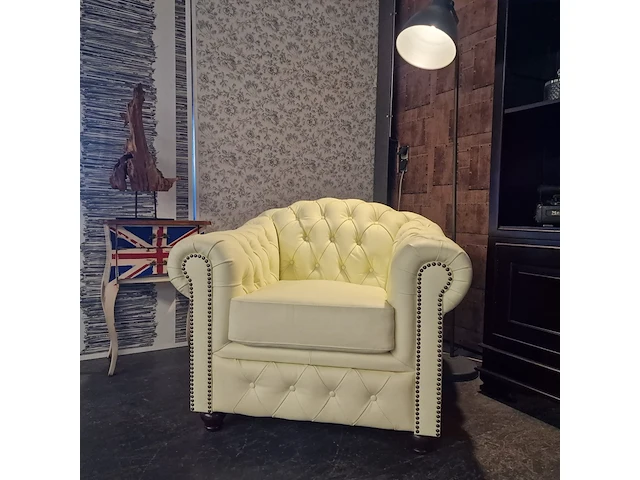 1+1 zits chesterfield, melbourne, creme - afbeelding 7 van  10