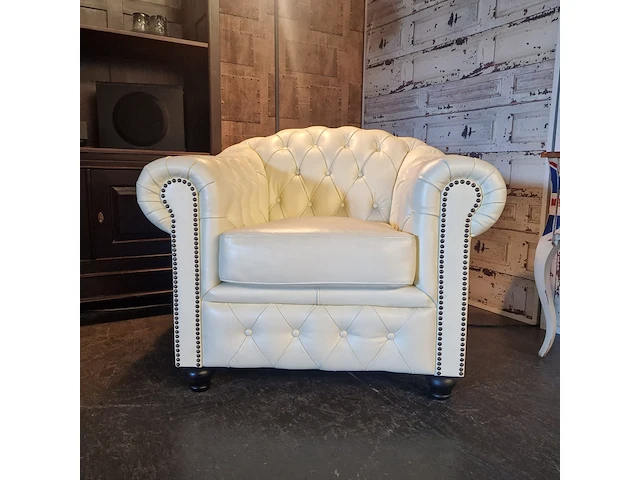 1+1 zits chesterfield, melbourne, creme - afbeelding 9 van  10