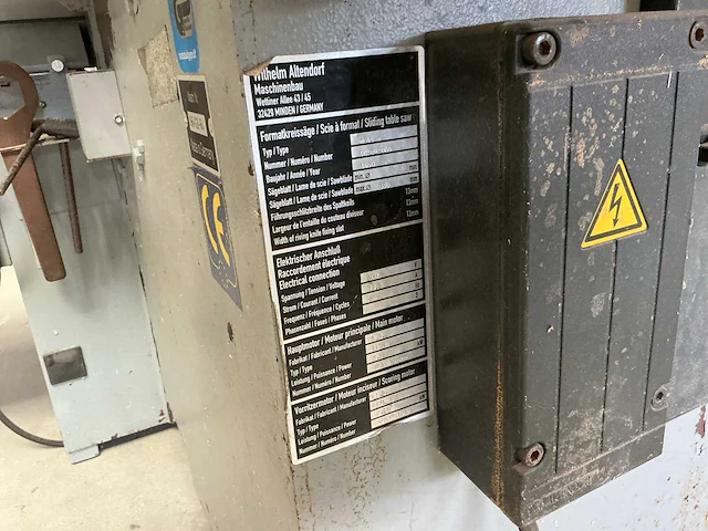 1196 altendorf f45 formaatcirkelzaagmachine - afbeelding 7 van  15