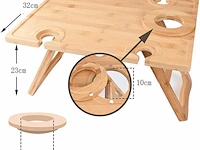 11x bamboe wijntafel 43x32 cm - afbeelding 3 van  3
