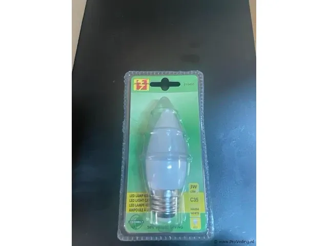 11x led lamp kaars model 3 watt c35 warm white vitting e27 - afbeelding 2 van  2