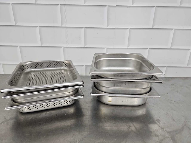 1/2 100 - rvs gastronormbak (8x) - afbeelding 2 van  4