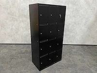 12-deurs lockerkast zwart met sleutels - afbeelding 2 van  7