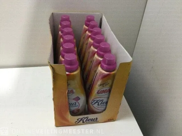 12 flessen vloeibaar wasmiddel una, gekleurd, color - afbeelding 2 van  4