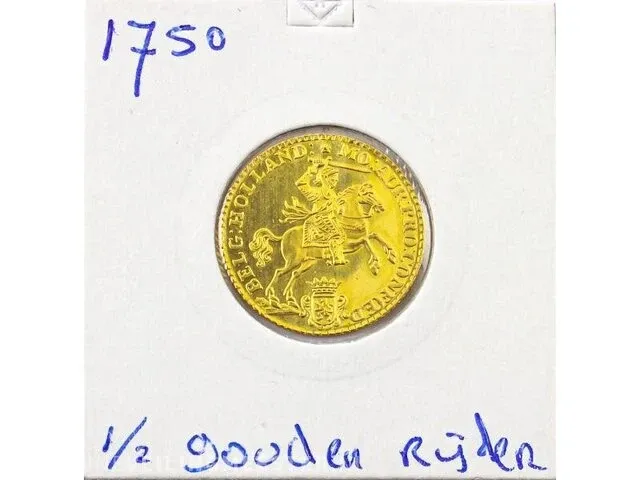 1/2 gouden rijder 1750 - afbeelding 1 van  2