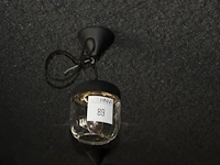 12 hanglampen met glazen kap met doorsnede 15 cm. - afbeelding 1 van  2