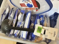 12 opvouwbare wasmanden. kleur assorti, plus 1 bak en 1 lepel - afbeelding 1 van  7