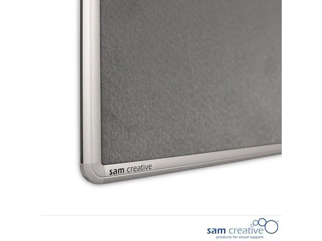 12 prikbord pro series grey 60x90 cm sam creative, pbpsg060090 - afbeelding 2 van  2