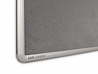 12 prikbord pro series grey 60x90 cm sam creative, pbpsg060090 - afbeelding 2 van  2