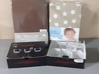 12 theeglazen, 2 matrahoezen 90x200, 2 kinderdekbedovertrekken (d1601) - afbeelding 2 van  3