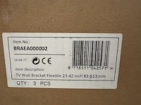 12 tv wandbeugel 23-42" flexibel sam creative, braea000002 - afbeelding 3 van  3