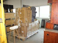 12 witte barkrukken romeostools met hoogte 73 cm. - afbeelding 3 van  5