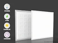 12 x led paneel 48w - 60cm x 60cm - 6500k koud wit