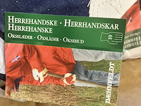 12 x tuinhandschoen maat 10 met leer en stof super mooie - afbeelding 7 van  9